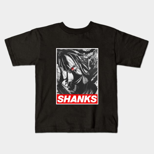 shanks one piece Kids T-Shirt by Abdoss